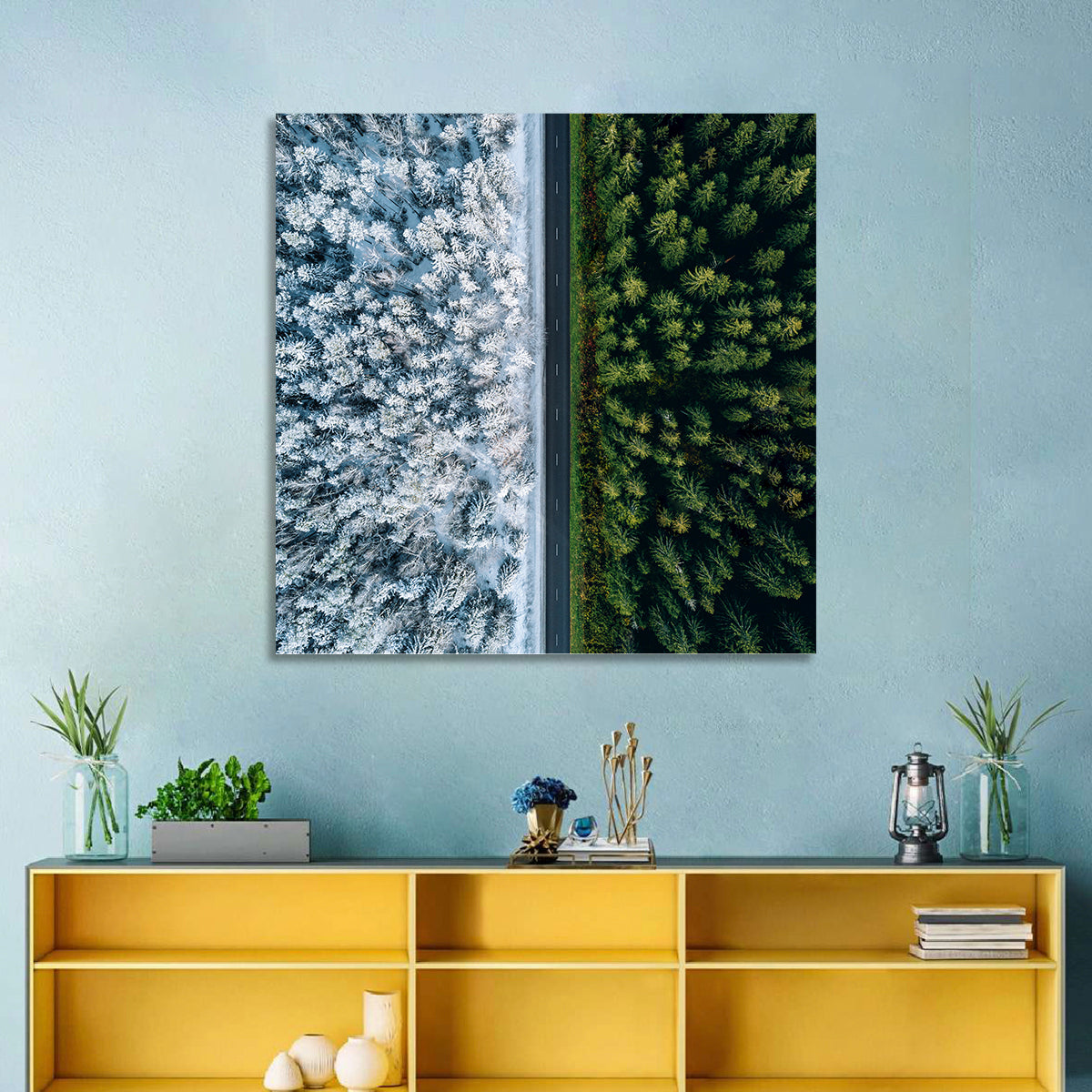 Summer and Winter Forests Wall Art