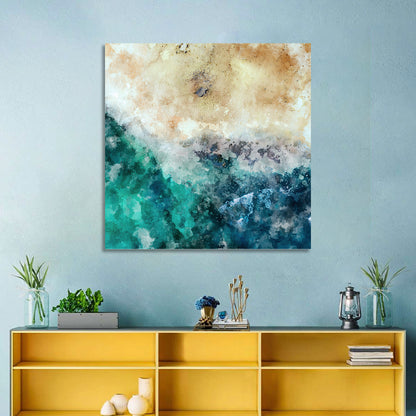 Aerial Beach Abstract Wall Art