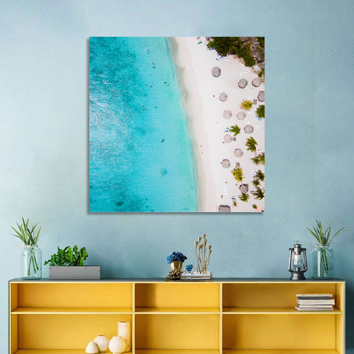 Cas Abou Aerial Shoreline Wall Art