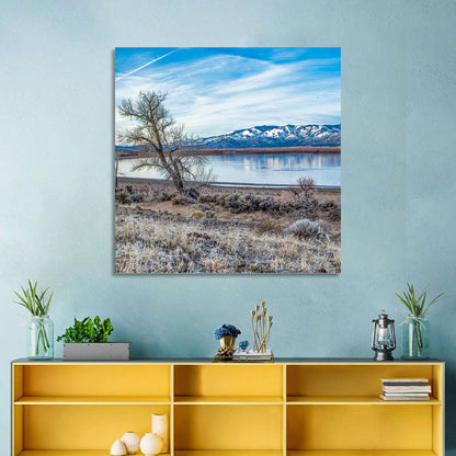 Winter Washoe Lake Morning Wall Art