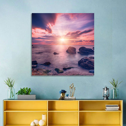 Ethereal Sea Sunrise Wall Art