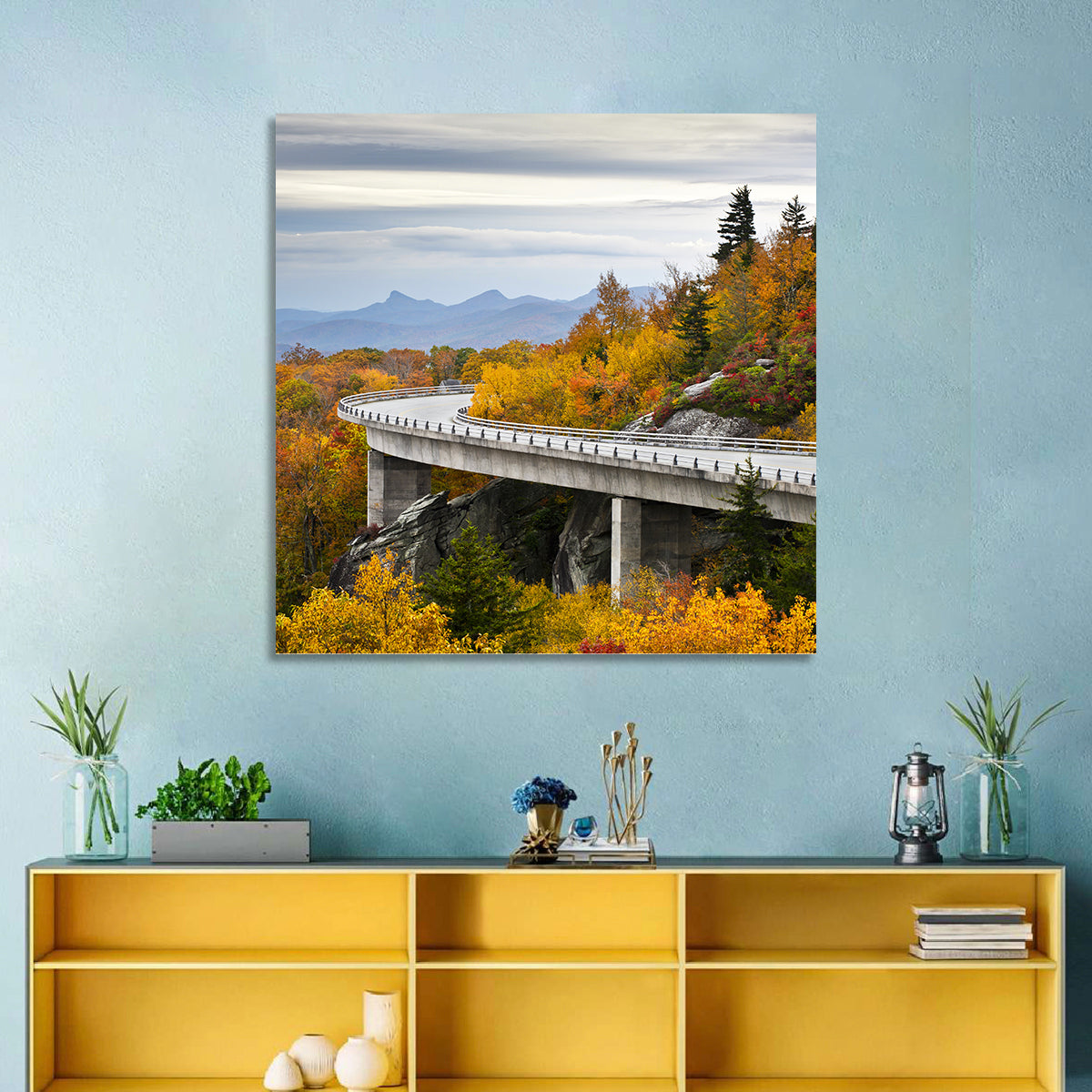 Linn Cove Viaduct at Grandfather Mountain Wall Art