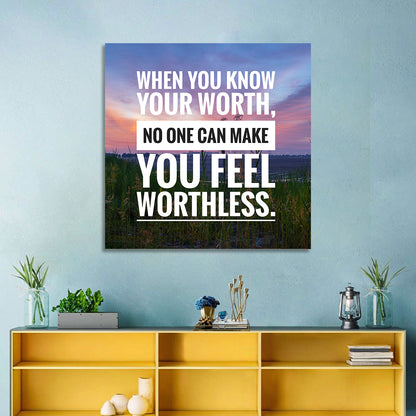 When You Know Your Worth, Golden Hour Wall Art