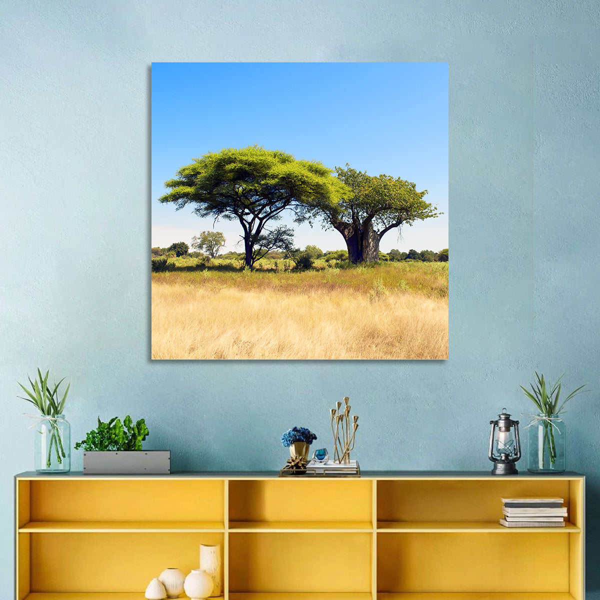 Acacia and Baobab Trees Wall Art
