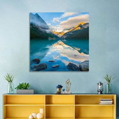 Lake Louise Sunrise Reflection Wall Art