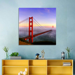 Foggy Golden Gate Bridge Wall Art