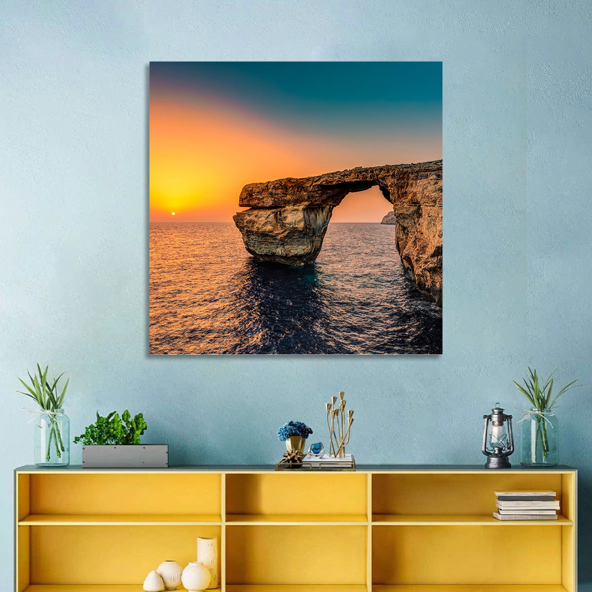 Azure Window Sunset, Dwejra Wall Art