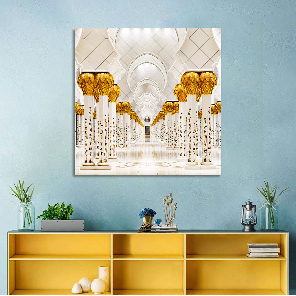 Sheikh Zayed Grand Mosque Colonnade Wall Art