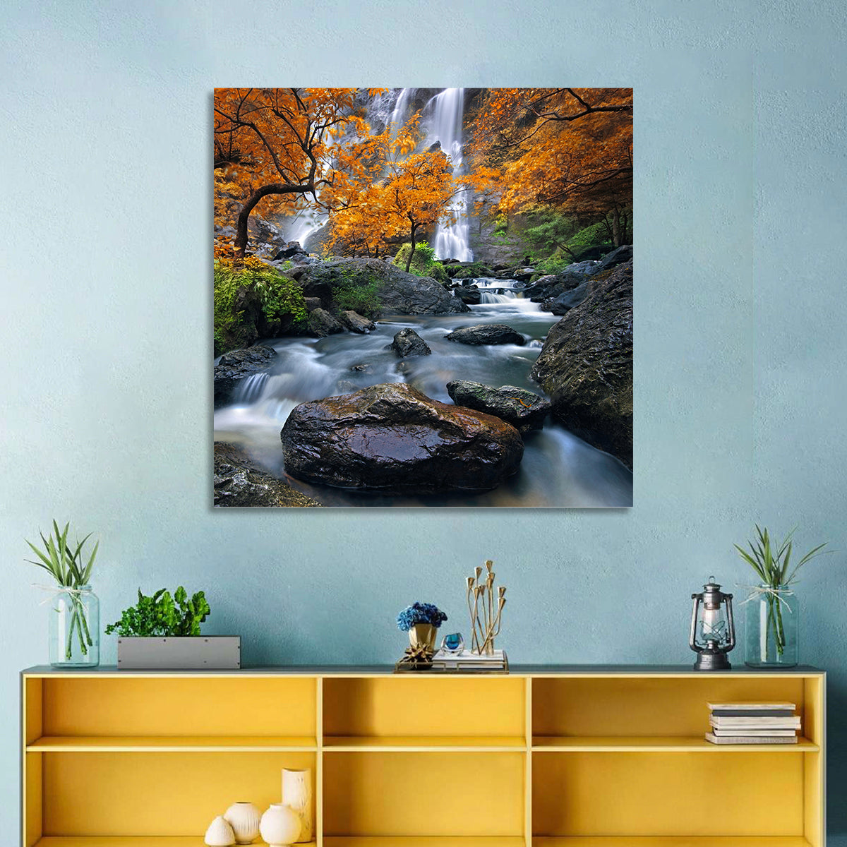 Konglan Autumn Waterfall Wall Art