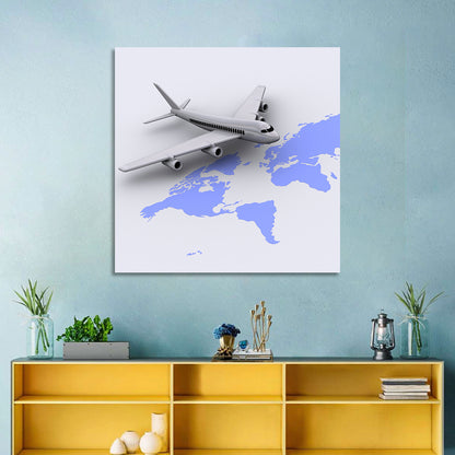 Airplane World Tour Wall Art