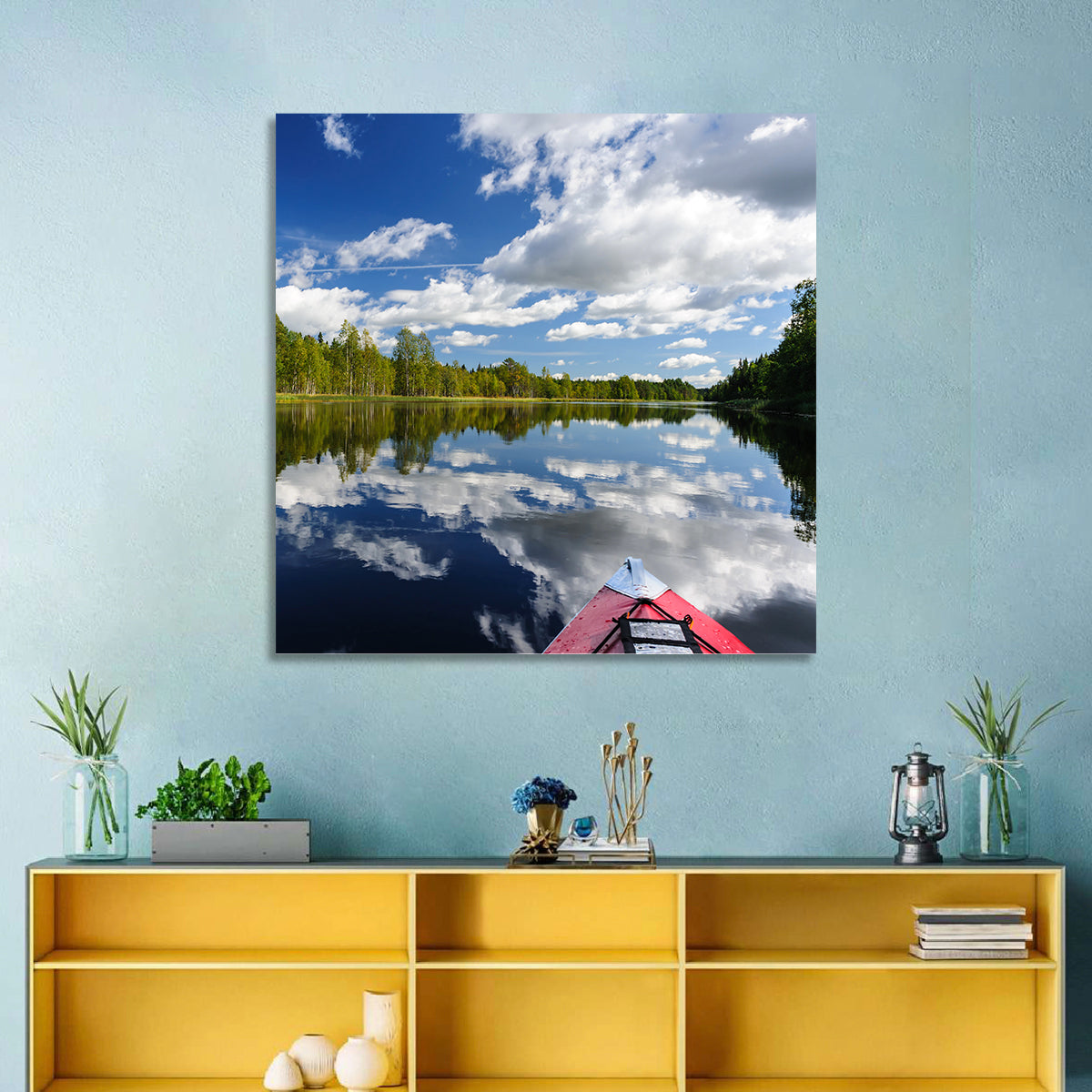 Karelia Kayak Reflection Wall Art