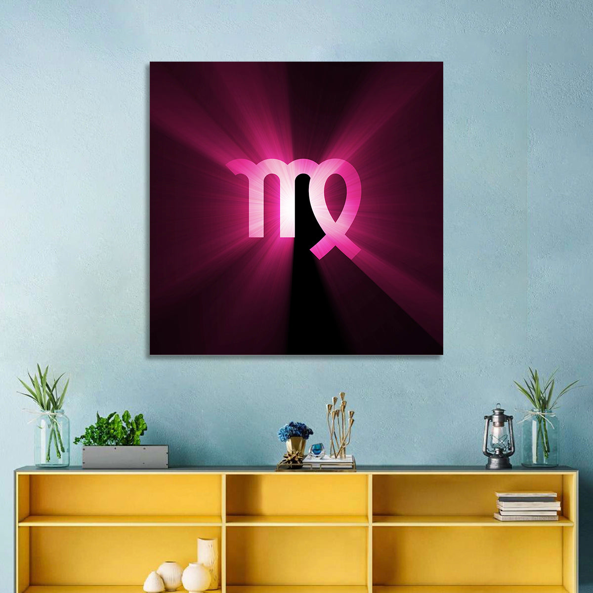 Radiant Virgo Symbol Wall Art