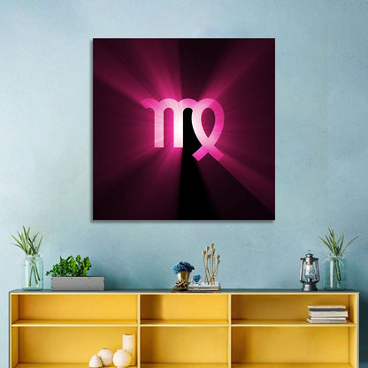 Radiant Virgo Symbol Wall Art