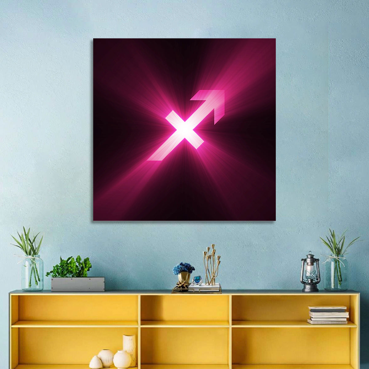 Cosmic Sagittarius Symbol Wall Art