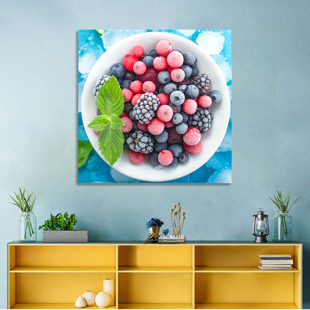 Frozen Berry Bowl Wall Art