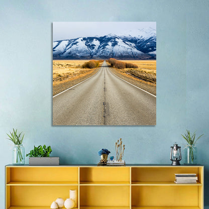El Calafate Road with Snow Peaks Wall Art