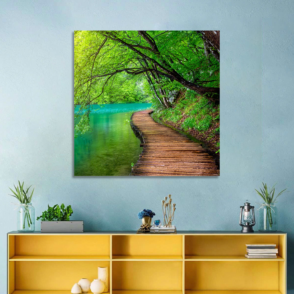 Plitvice Lakes Boardwalk Wall Art