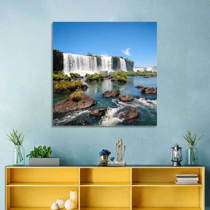Iguazu River and Falls, Foz Do Iguaçu Wall Art