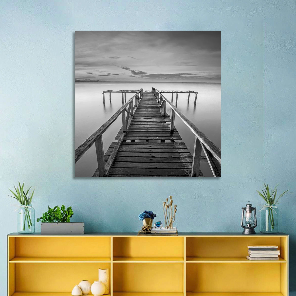 Teluk Tempoyak Jetty at Dusk Wall Art