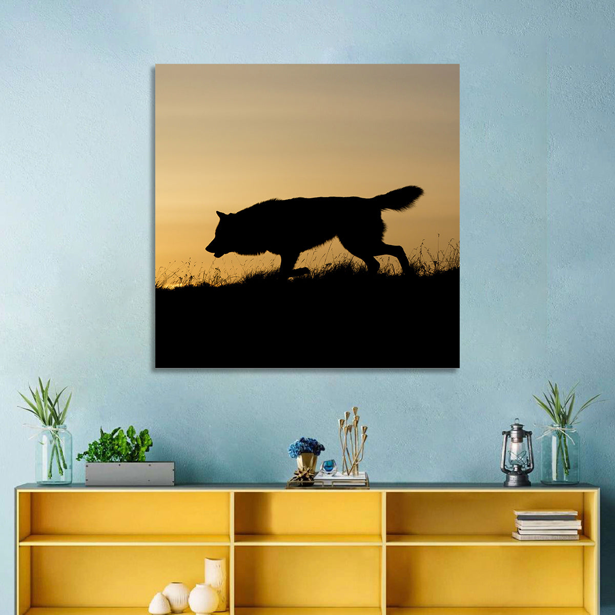 Hunting Wolf Wall Art