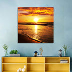 Golden Thai Beach Sunset Wall Art
