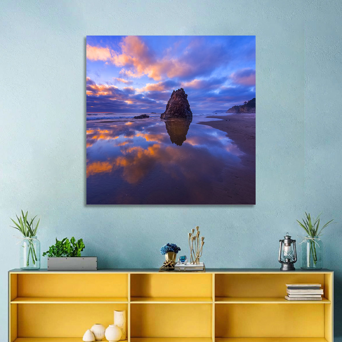Oregon Coast Sea Stack Sunset Wall Art