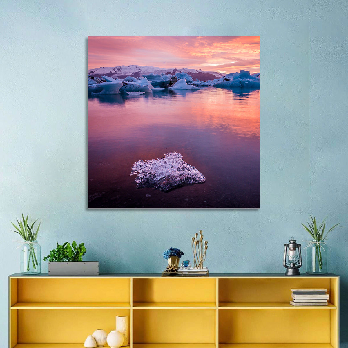 Jökulsárlón Dusk Lagoon Wall Art