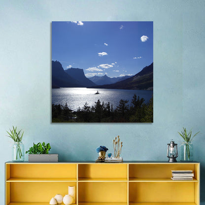 Montana Mountains Lake Wall Art