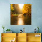 Misty Mountain River Wall Art