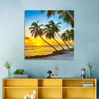 Palm Island Sunset Wall Art