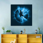 Glowing North America Globe Wall Art