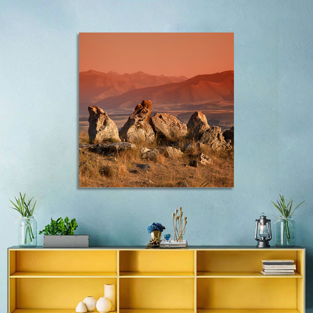 Karahunj Rocky Ridge at Sunset Wall Art