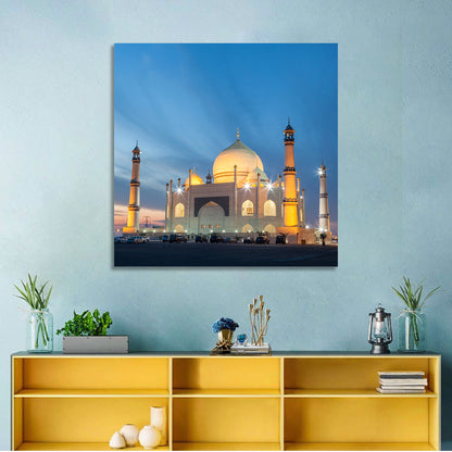 Siddiqa Fatima Zahra Mosque at Dusk Wall Art