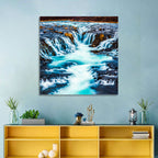 Bruarfoss Multi Tier Waterfall Wall Art