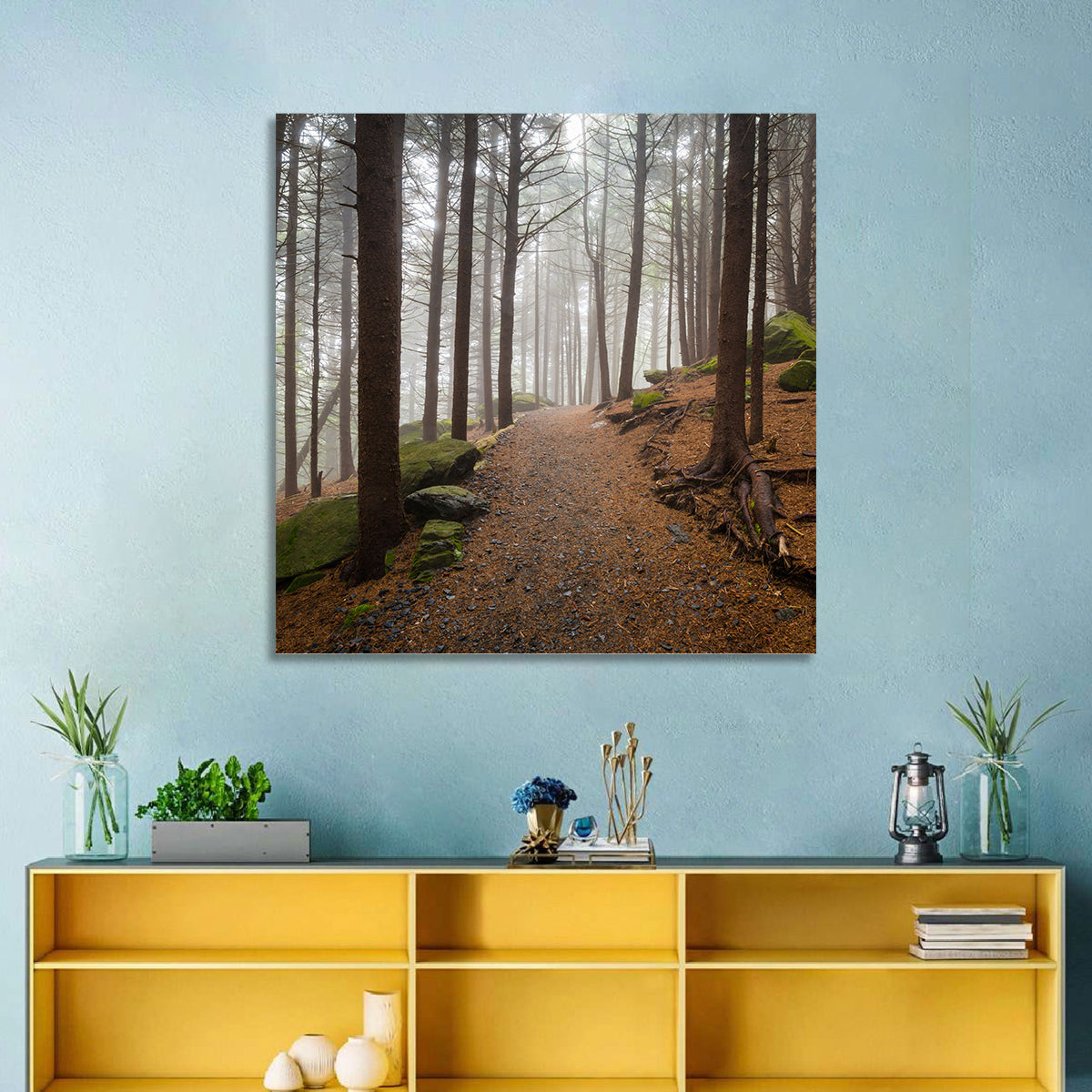 Misty Appalachian Trail Path Wall Art