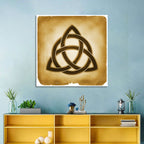 Embossed Trinity Knot Symbol Wall Art
