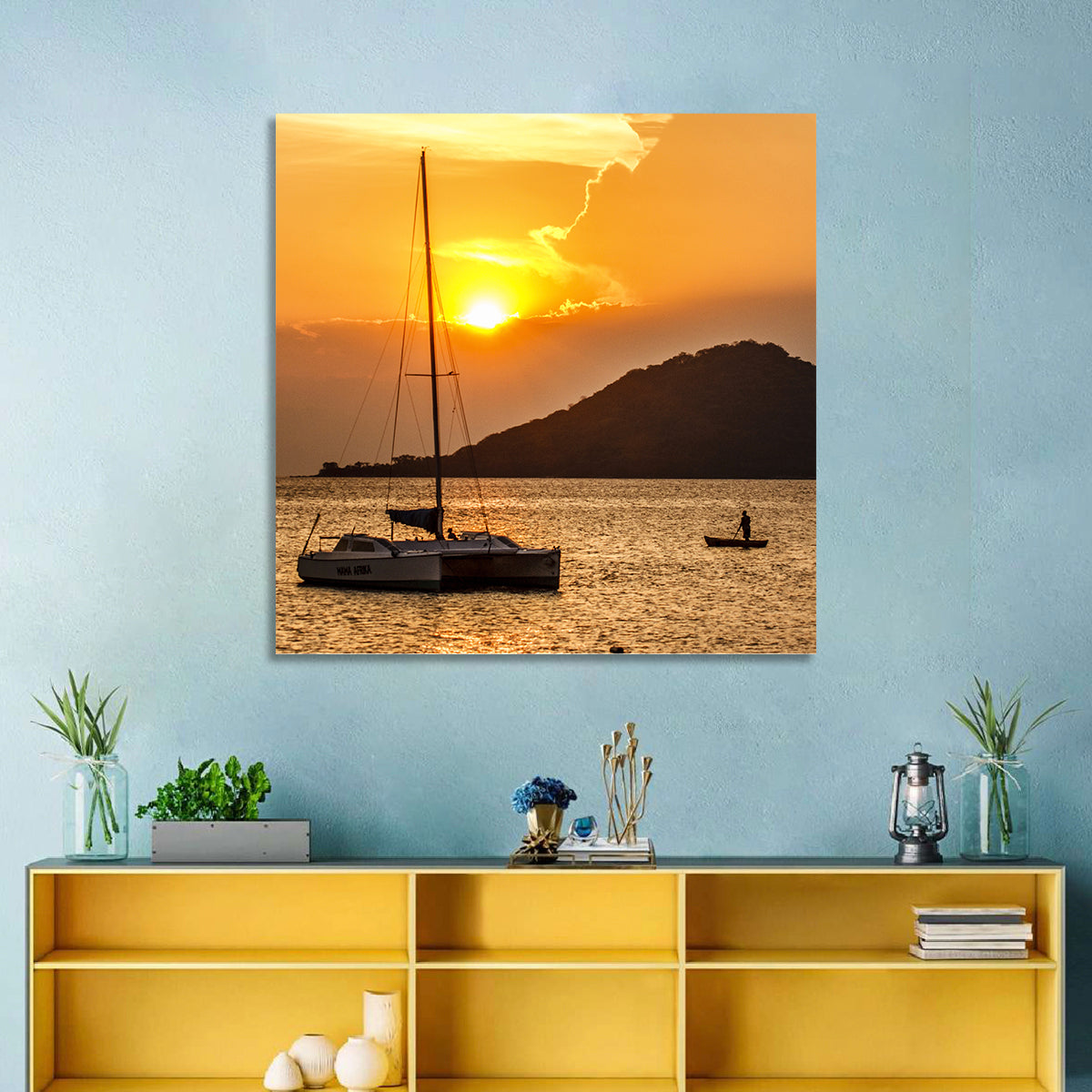 Mama Afrika Sunset, Lake Malawi Wall Art