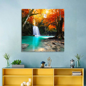 Tropical Waterfall Wall Art