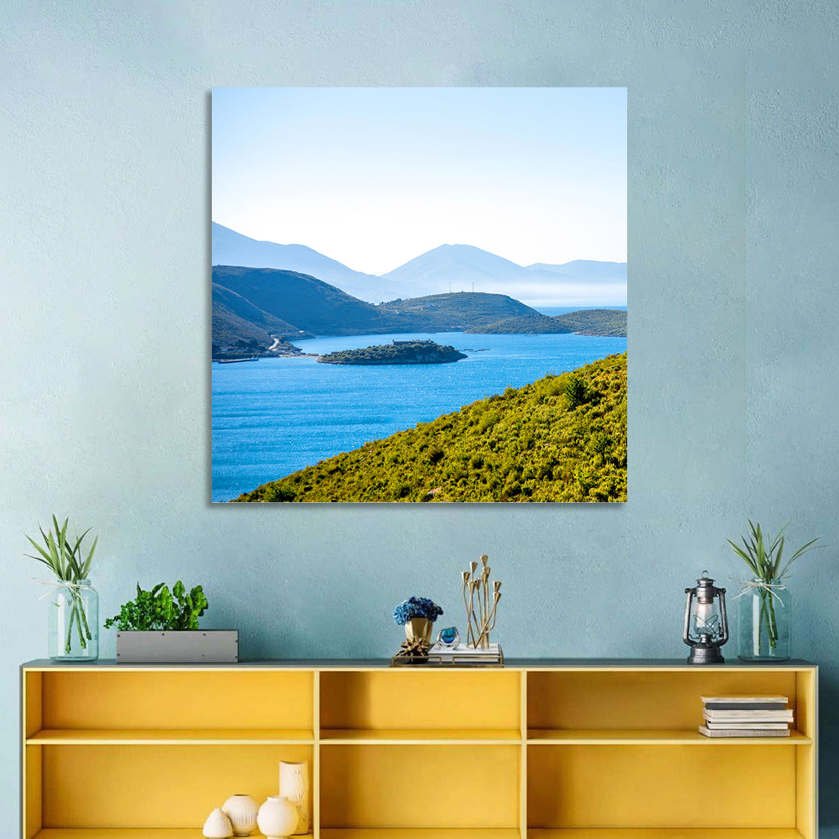 Porto Palermo Bay with Ali Pasha Castle Wall Art