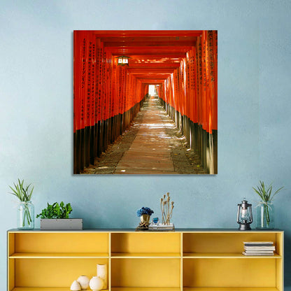 Fushimi Inari Torii Tunnel Wall Art