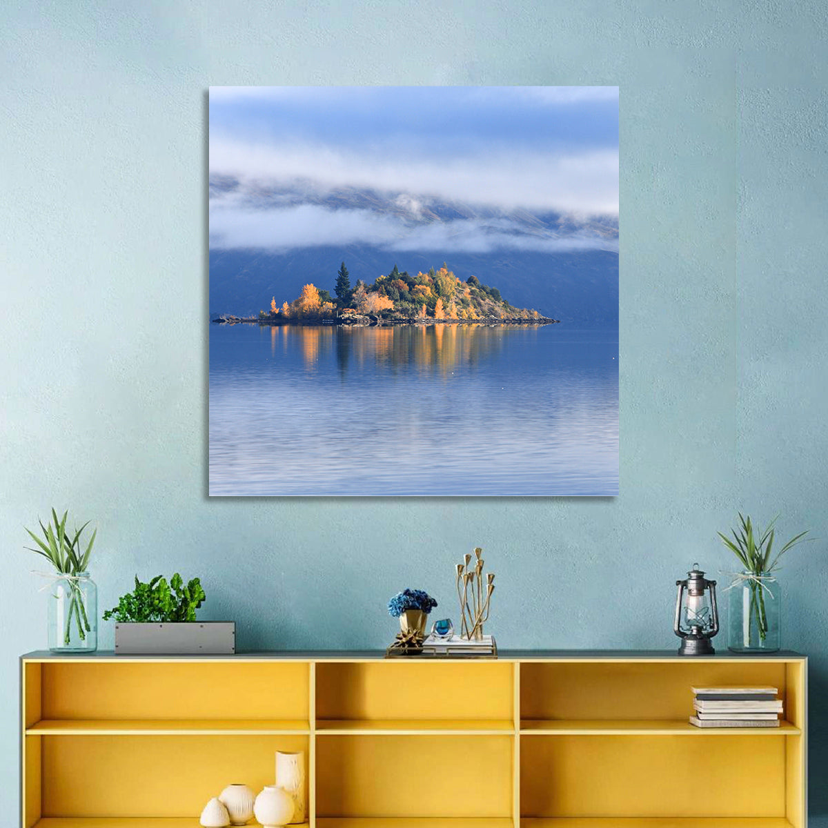 Misty Lake Wanaka Wall Art