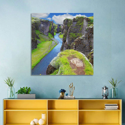 Neverland Cliffs, Fjaðrárgljúfur Canyon Wall Art