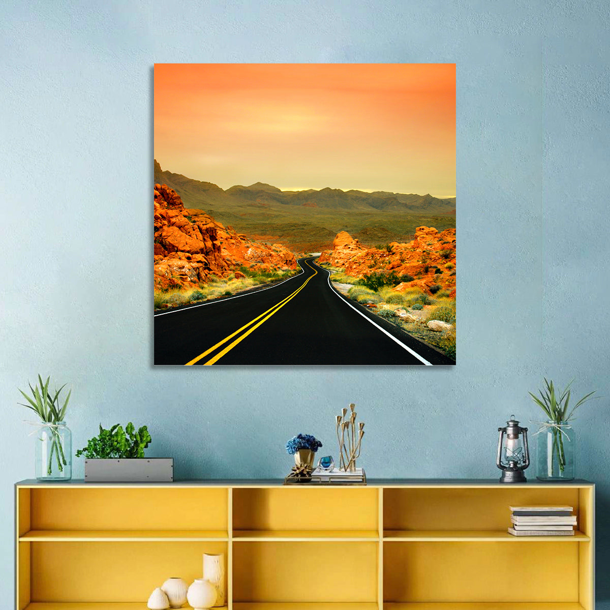 Valley of Fire Ii Road at Sunset Wall Art