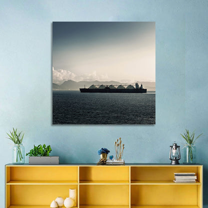 Lng Tanker at Sea Wall Art