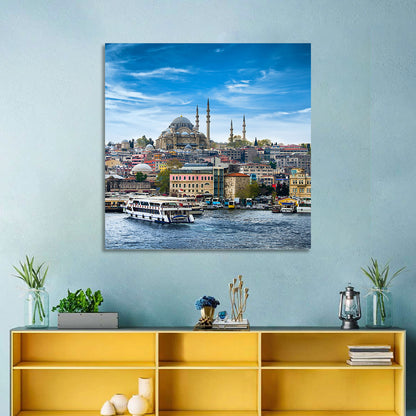 Süleymaniye Mosque Over Golden Horn Wall Art