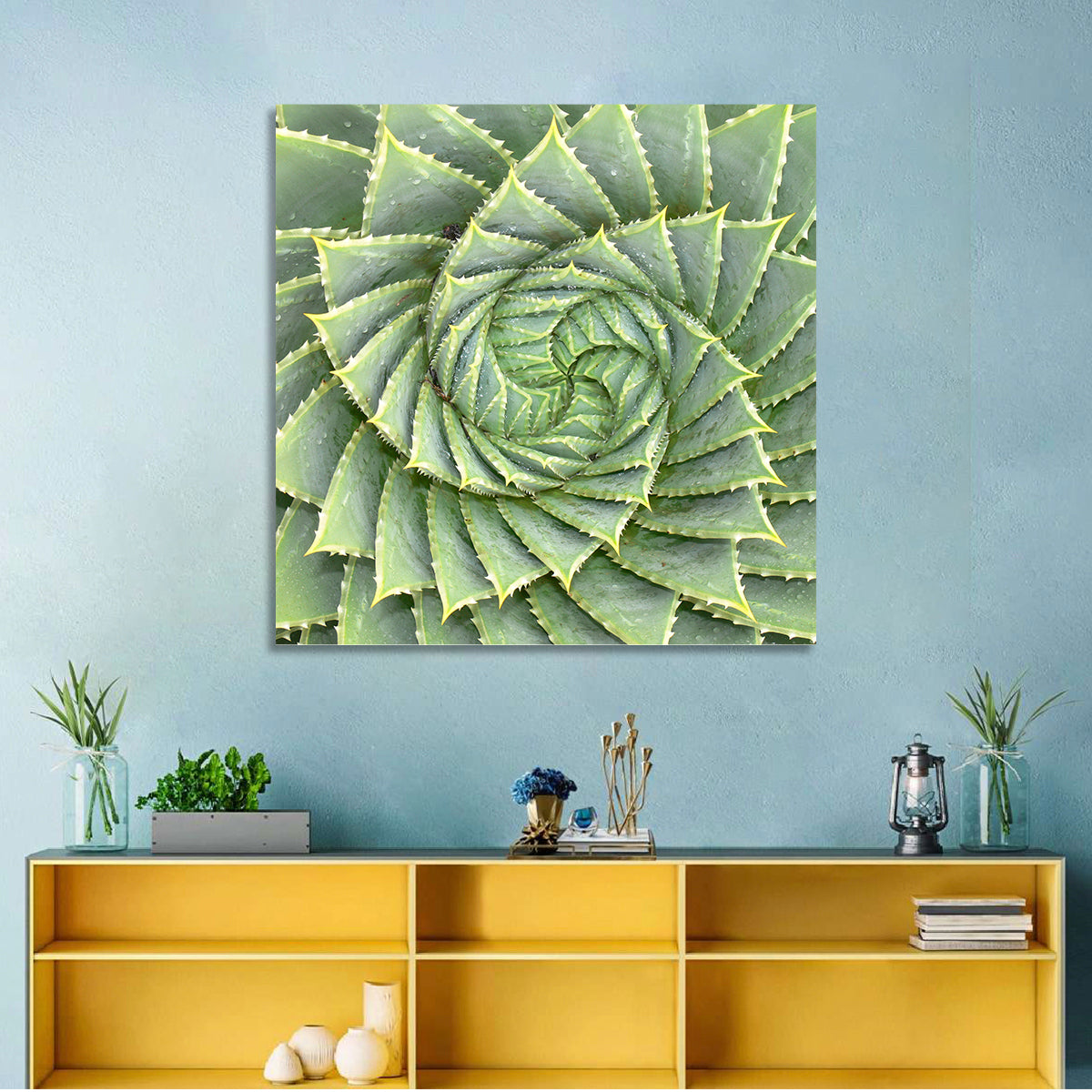 Spiral Aloe Close-up Wall Art