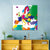 Coloured Europe Map Wall Art