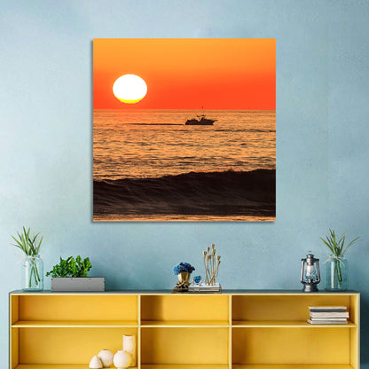 Oceanside Beach California Sunset Wall Art