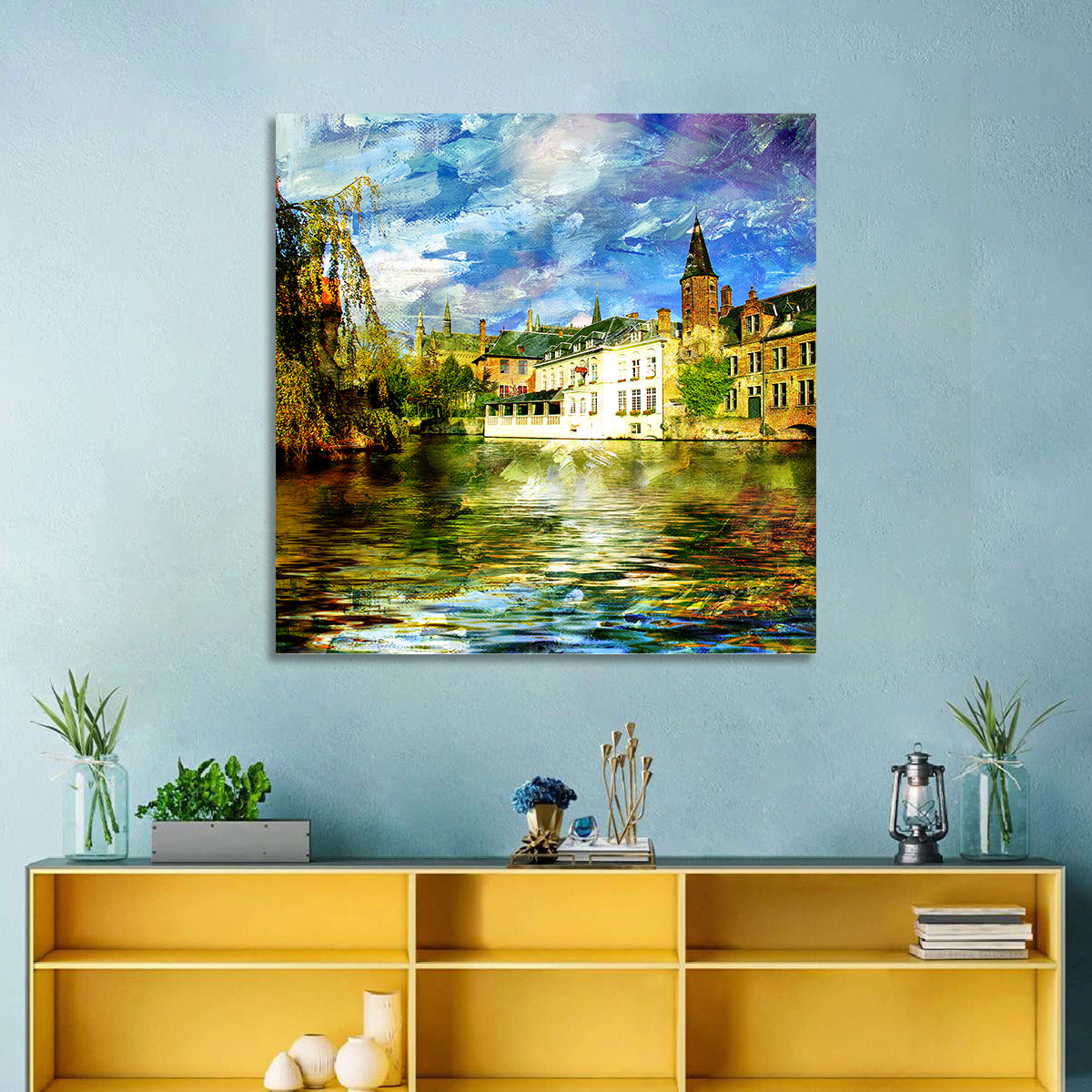 Dijver Canal, Bruges Wall Art