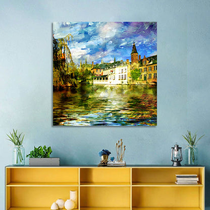 Dijver Canal, Bruges Wall Art